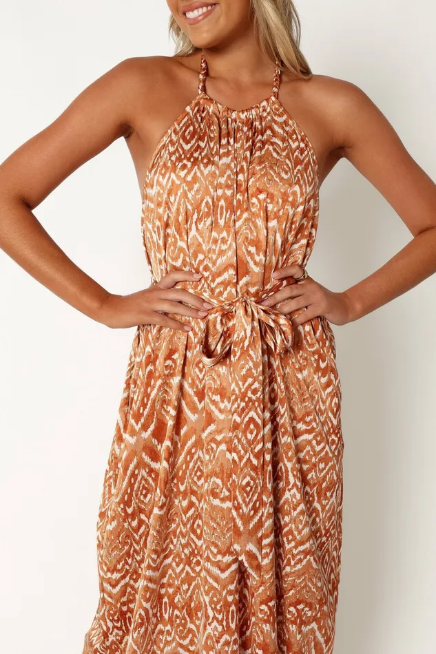 Women Jumpsuits and Rompers Petal and Pup Hilton Jumpsuit Rust