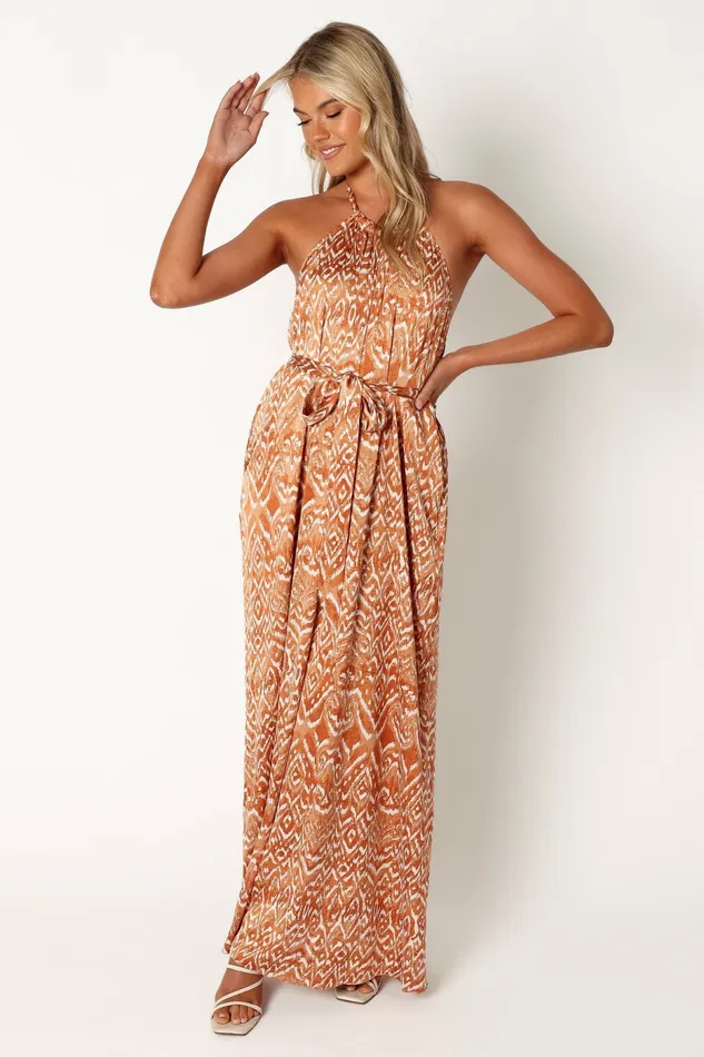 Women Jumpsuits and Rompers Petal and Pup Hilton Jumpsuit Rust