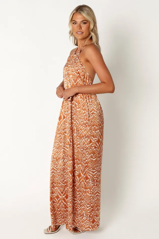 Women Jumpsuits and Rompers Petal and Pup Hilton Jumpsuit Rust