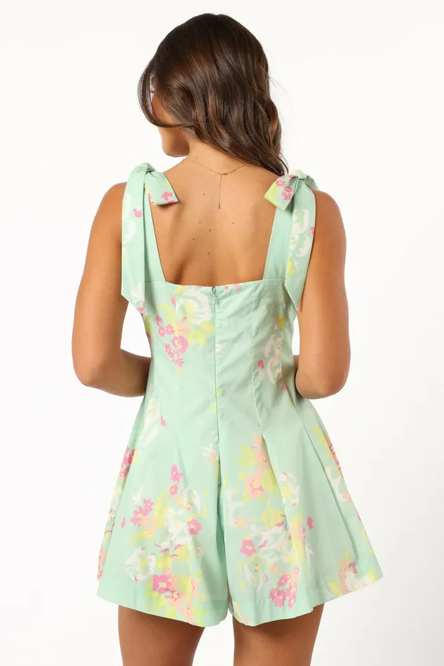 Women Jumpsuits and Rompers Petal and Pup Rosa Romper Mint