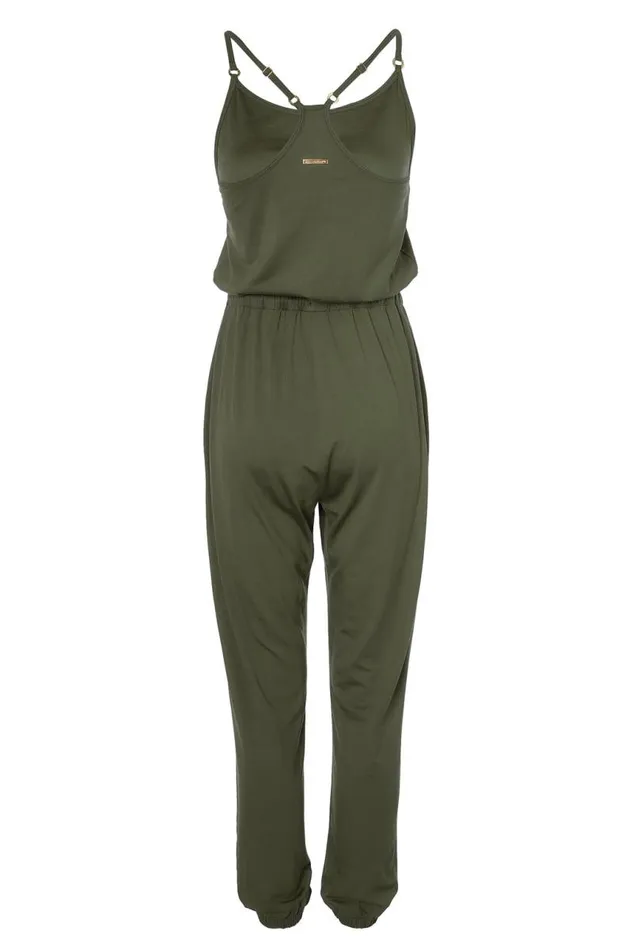 Women Jumpsuits Holland Cooper Iconic Jersey Jumpsuit Khaki Women Jumpsuits Holland Cooper Iconic Jersey Jumpsuit Khaki