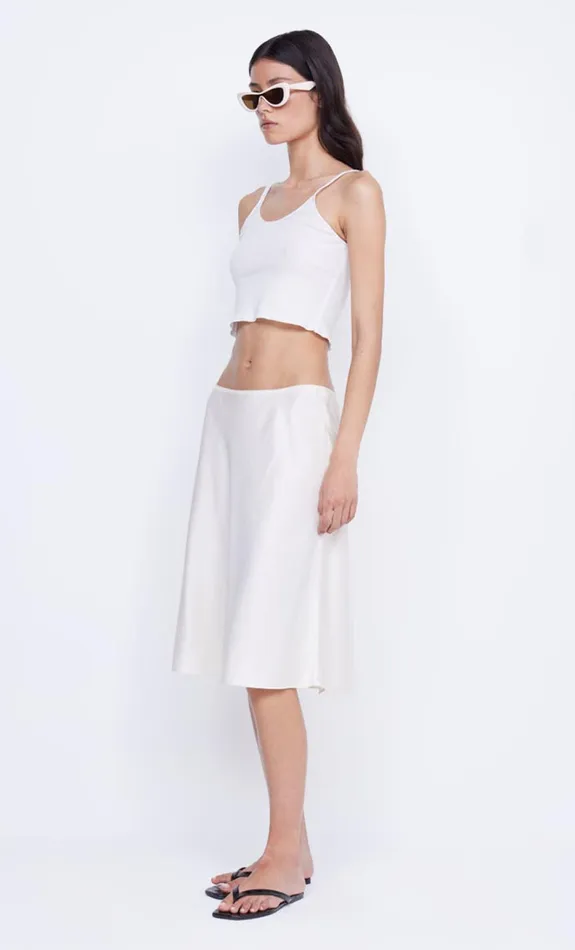 Women KAIA BIAS MIDI SKIRT 8211 IVORY Bec Bridge Skirts