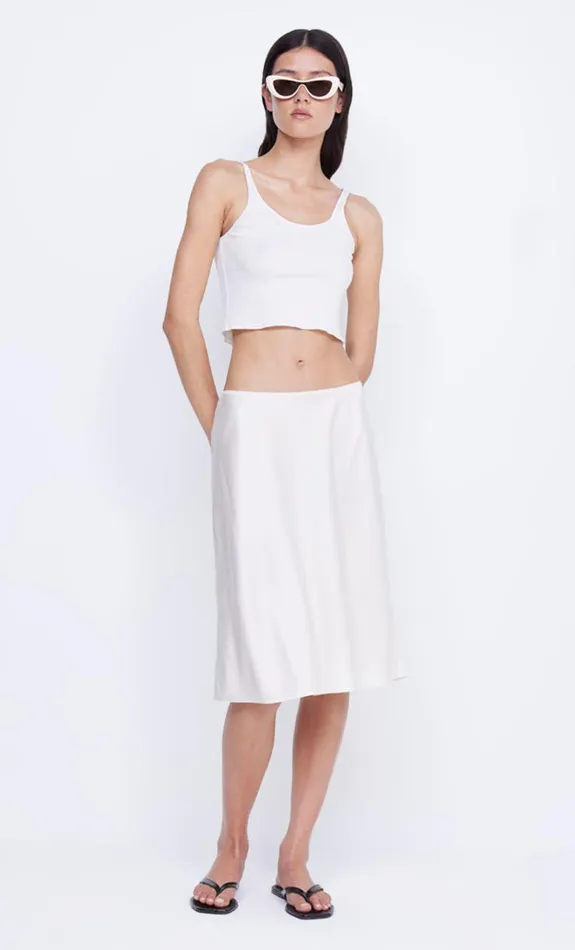 Women KAIA BIAS MIDI SKIRT 8211 IVORY Bec Bridge Skirts