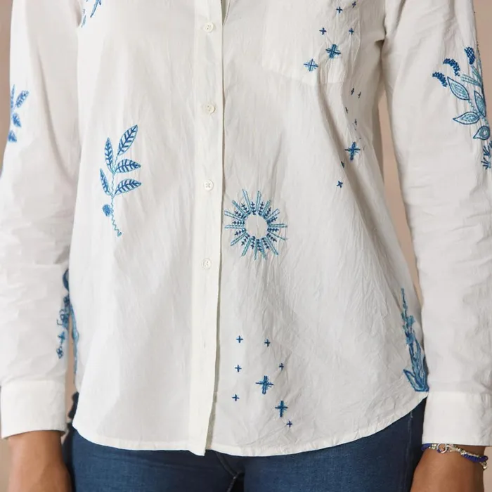 Women Karina Embroidered Shirt Petite White Sundance Catalog Petite Styles Women Karina Embroidered Shirt Petite White Sundance Catalog Petite Styles