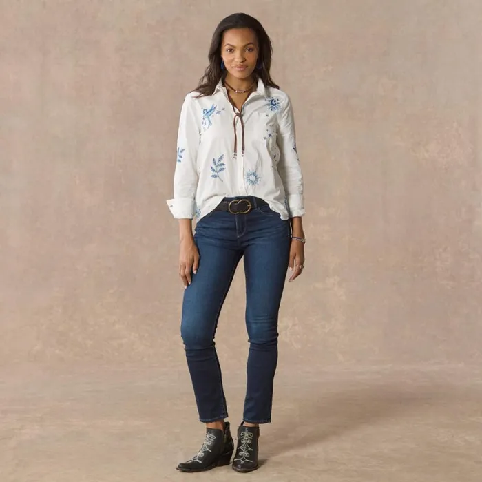 Women Karina Embroidered Shirt Petite White Sundance Catalog Petite Styles Women Karina Embroidered Shirt Petite White Sundance Catalog Petite Styles