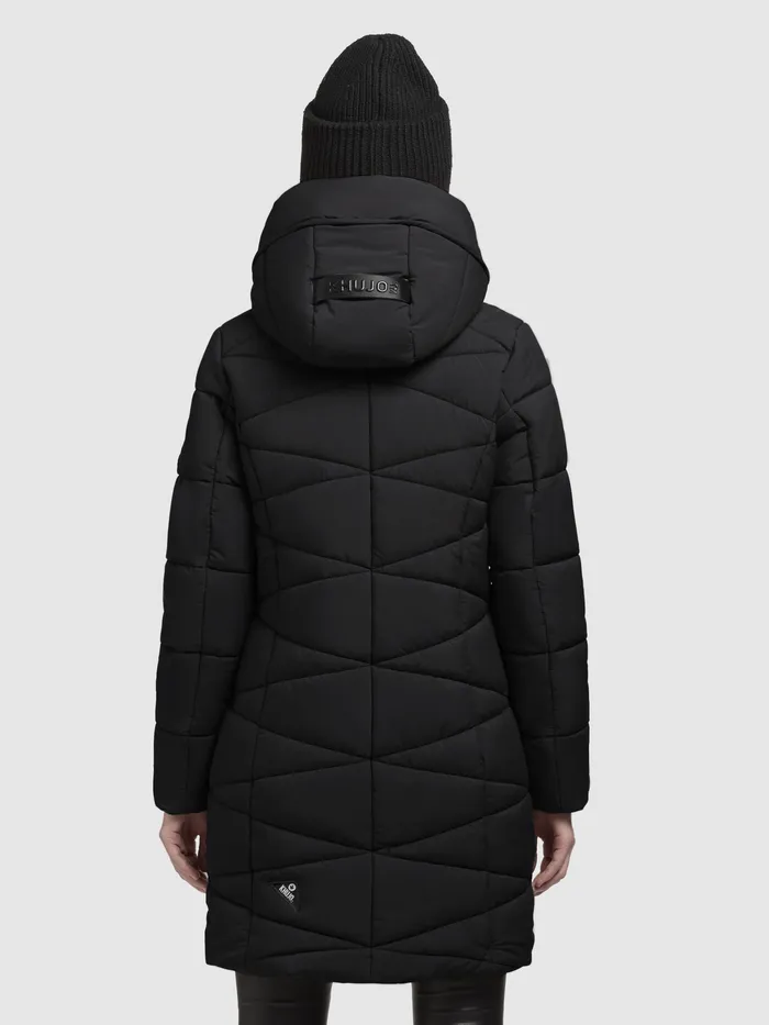 Women KHUJO Mantel FITT3 Schwarz Schwarz Quilted Coats