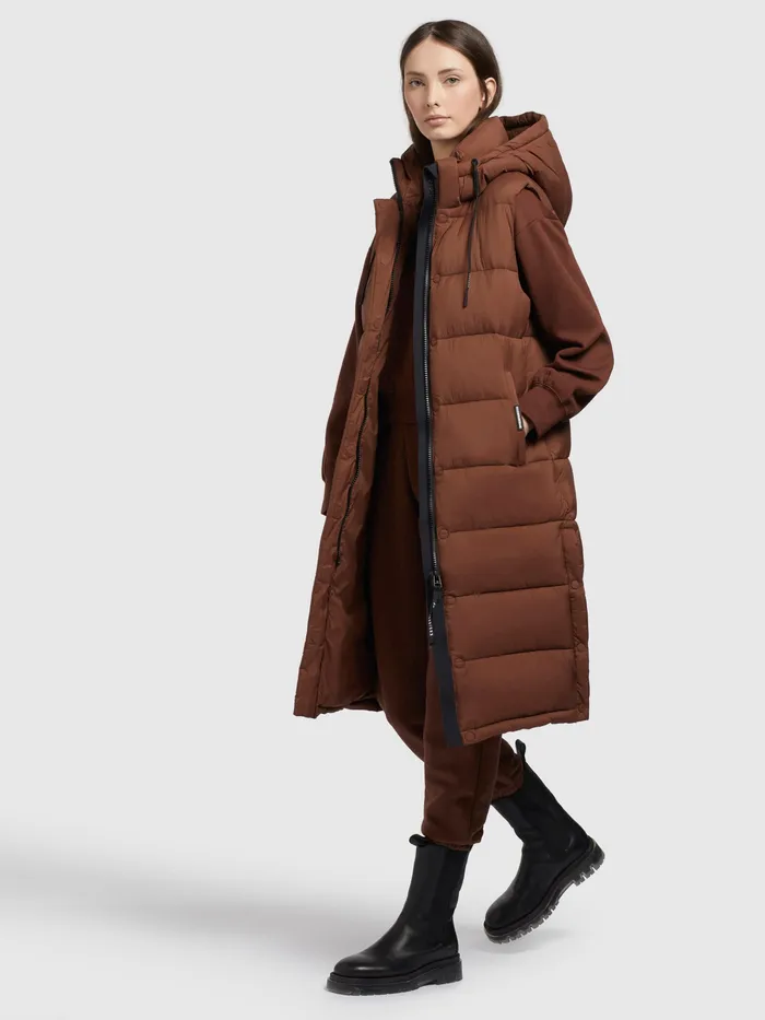 Women KHUJO Weste TOURIN2 MATT Braun Quilted Vests