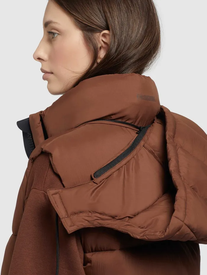 Women KHUJO Weste TOURIN2 MATT Braun Quilted Vests