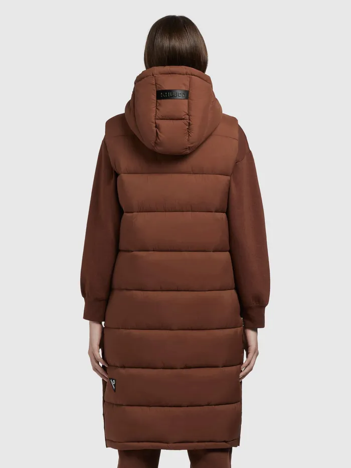 Women KHUJO Weste TOURIN2 MATT Braun Quilted Vests