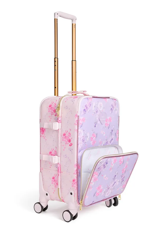 WomenKids LoveShackFancy Bags and Travel State Logan CarryOn Suitcase Happy Thoughts
