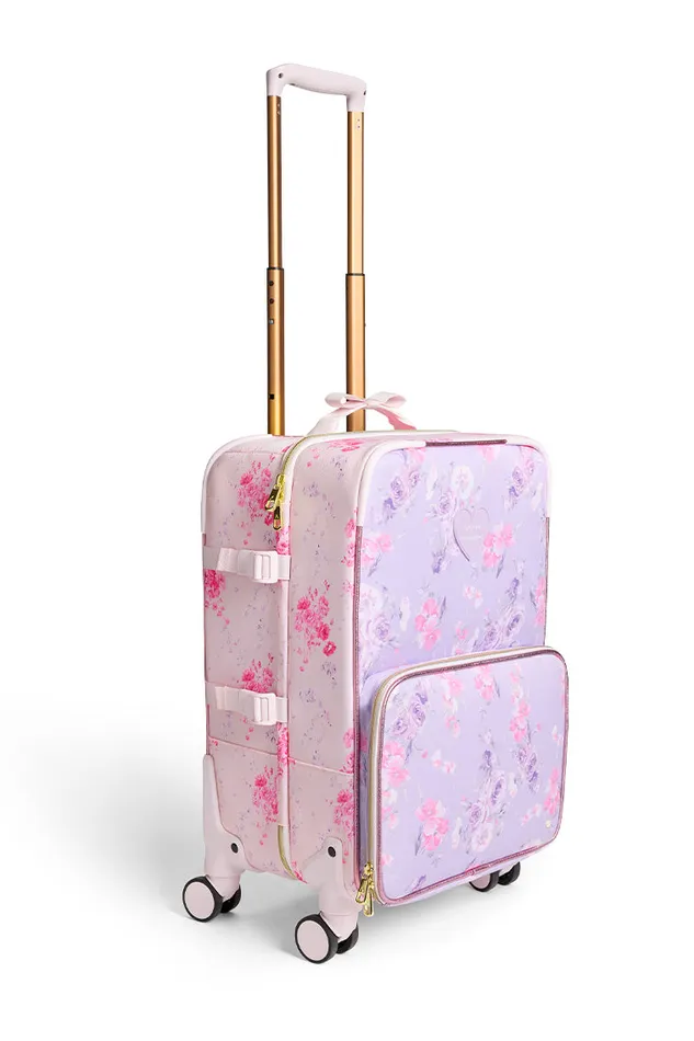 WomenKids LoveShackFancy Bags and Travel State Logan CarryOn Suitcase Happy Thoughts