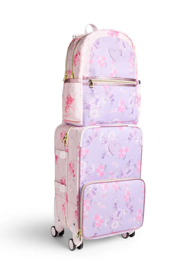 WomenKids LoveShackFancy Bags and Travel State Logan CarryOn Suitcase Happy Thoughts