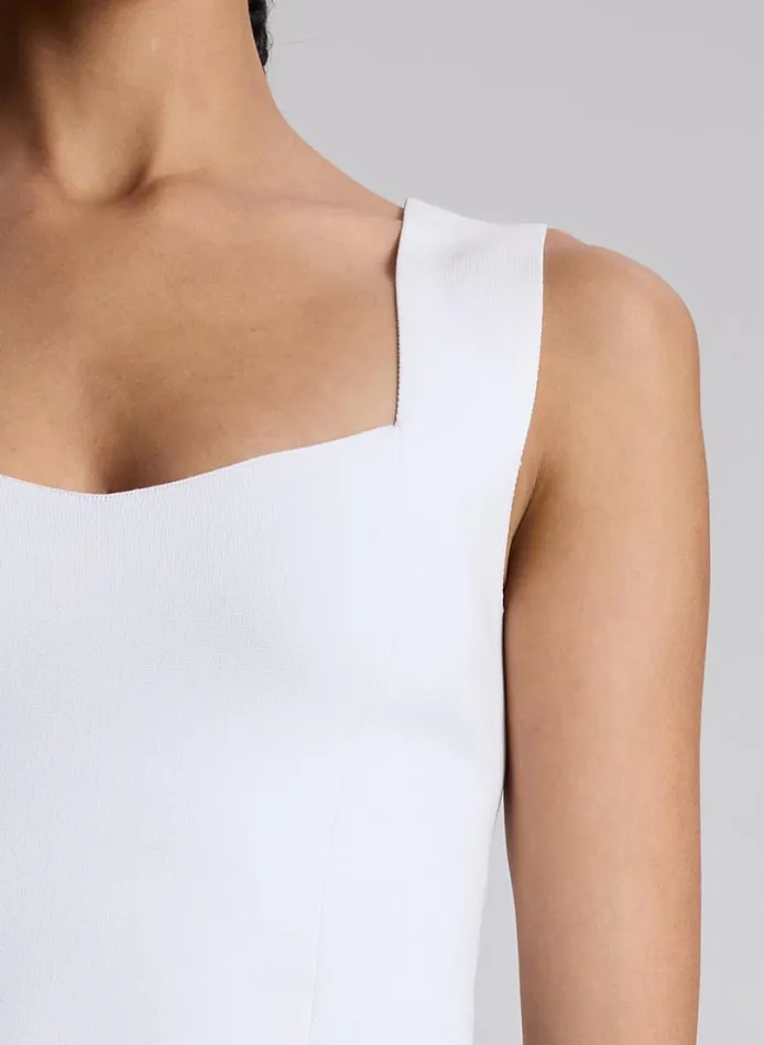 Women Knitwear ALC Jordana Compact Knit Top White