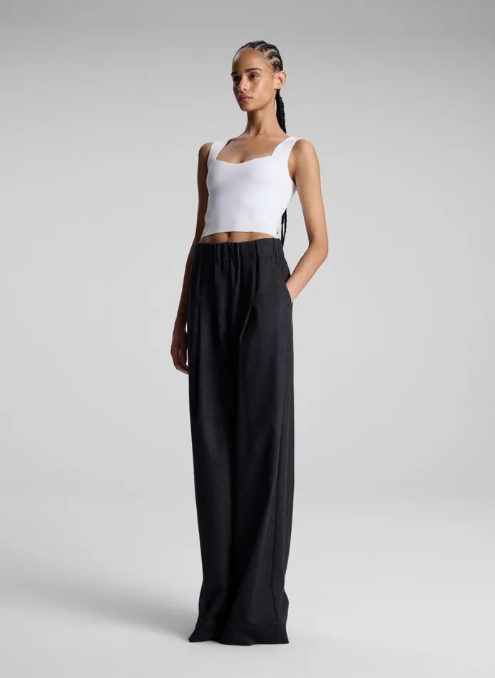 Women Knitwear ALC Jordana Compact Knit Top White