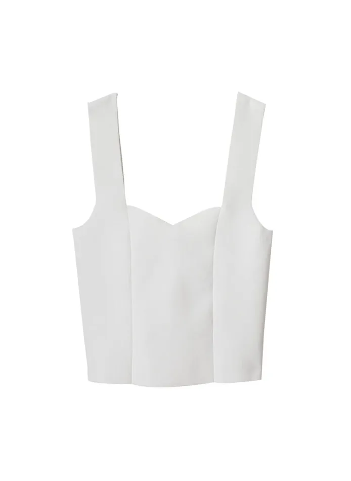Women Knitwear ALC Jordana Compact Knit Top White