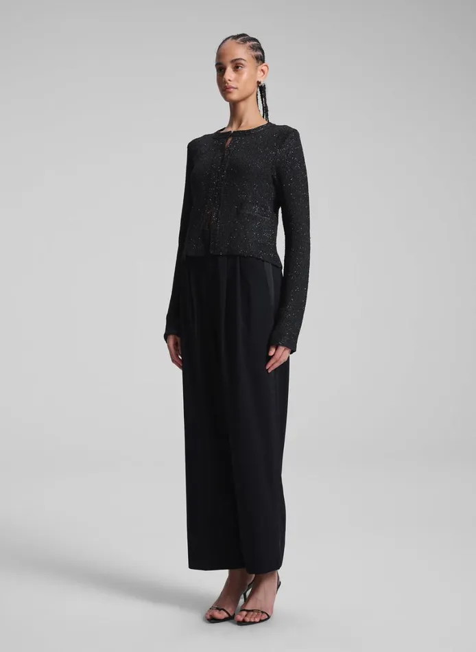 Women Knitwear ALC Meg Sequin Embellished Cardigan Blackblack