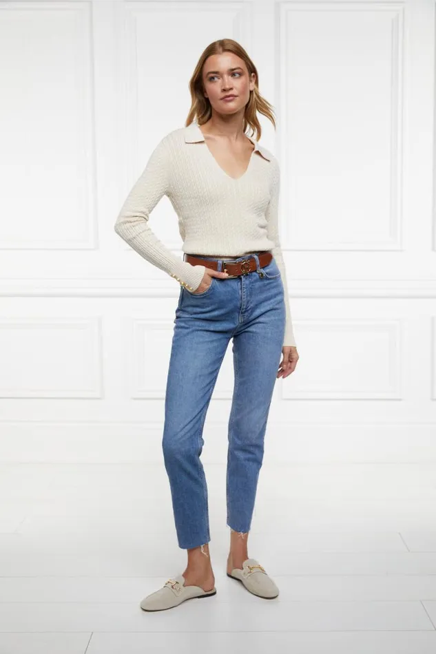 Women Knitwear Holland Cooper Ava Knit Almond Women Knitwear Holland Cooper Ava Knit Almond