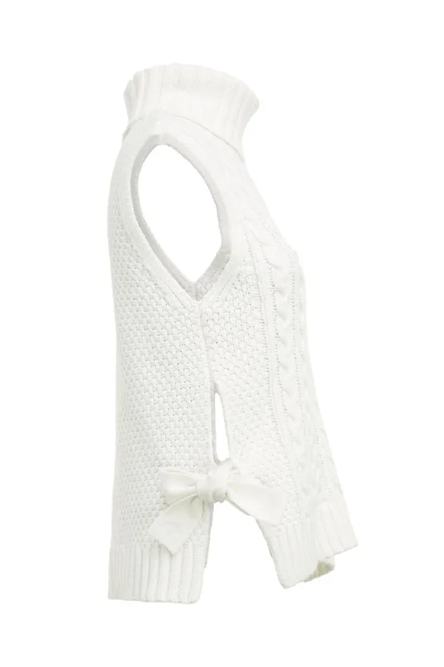 Women Knitwear Holland Cooper Sleeveless Knit Natural Women Knitwear Holland Cooper Sleeveless Knit Natural