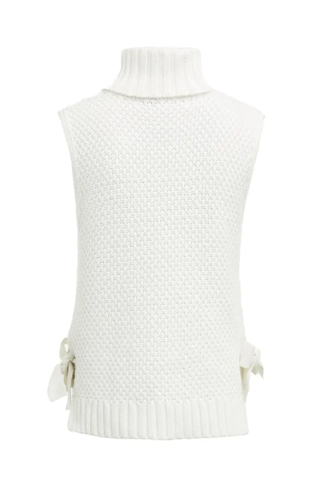 Women Knitwear Holland Cooper Sleeveless Knit Natural Women Knitwear Holland Cooper Sleeveless Knit Natural