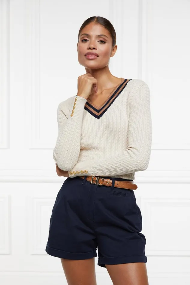 Women Knitwear Holland Cooper Zoe Knit Almond