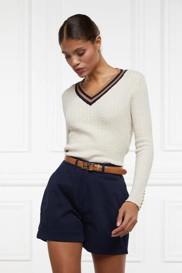 Women Knitwear Holland Cooper Zoe Knit Almond Women Knitwear Holland Cooper Zoe Knit Almond