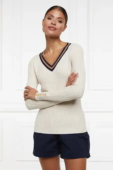 Women Knitwear Holland Cooper Zoe Knit Almond Women Knitwear Holland Cooper Zoe Knit Almond