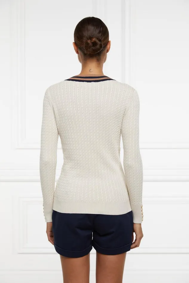 Women Knitwear Holland Cooper Zoe Knit Almond Women Knitwear Holland Cooper Zoe Knit Almond