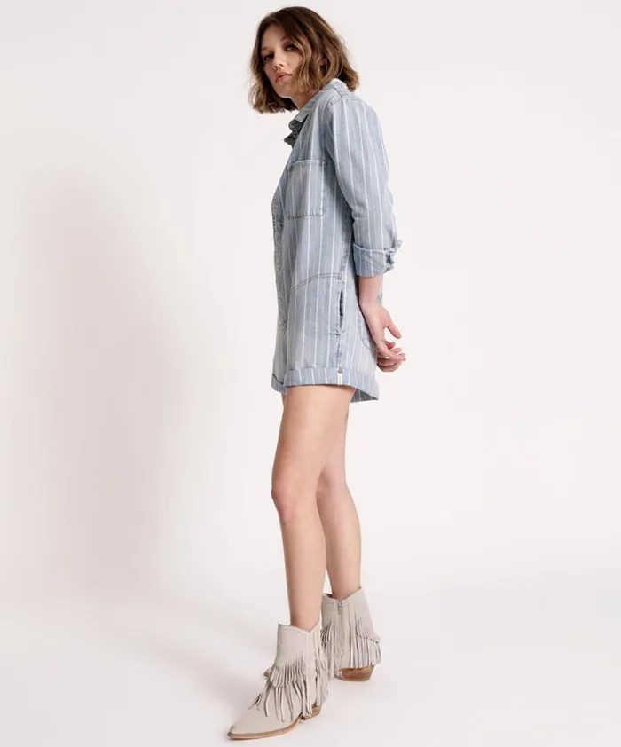 Women LE STRIPE PROPHECY JUMPSUIT One Teaspoon Denim Jumpsuits Women LE STRIPE PROPHECY JUMPSUIT One Teaspoon Denim Jumpsuits