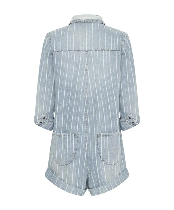 Women LE STRIPE PROPHECY JUMPSUIT One Teaspoon Denim Jumpsuits Women LE STRIPE PROPHECY JUMPSUIT One Teaspoon Denim Jumpsuits