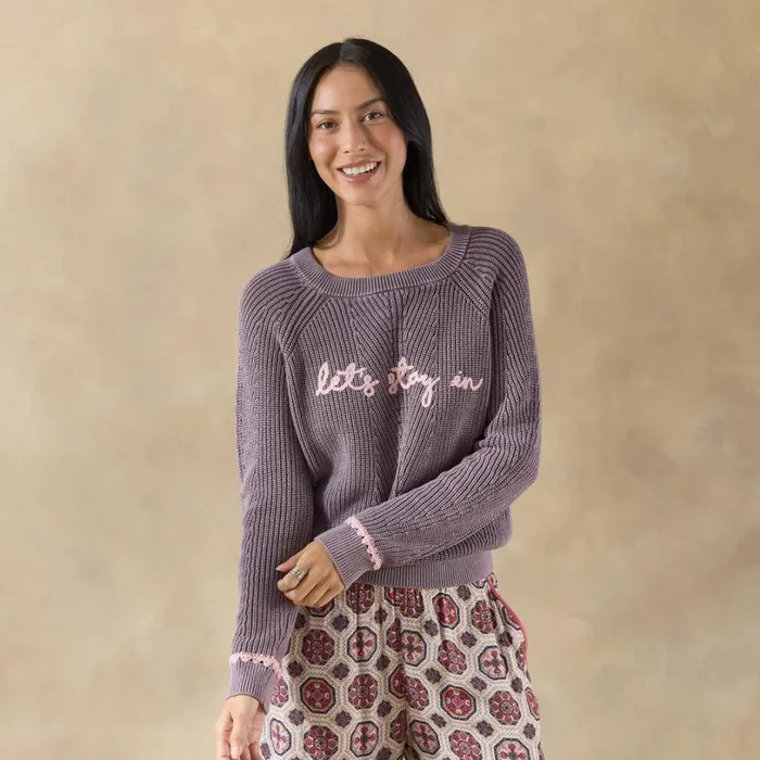 Women Let039s Stay In Sweater Petite Violet Sundance Catalog Petite Styles Women Let039s Stay In Sweater Petite Violet Sundance Catalog Petite Styles