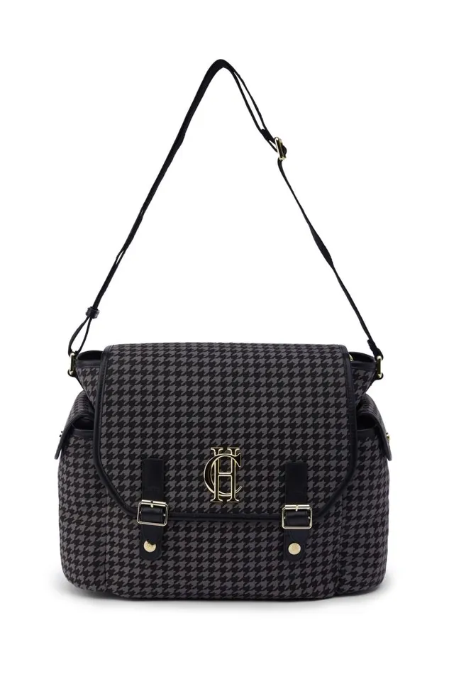 WomenLittle Bags Holland Cooper Hudson Changing Bag Grey Houndstooth