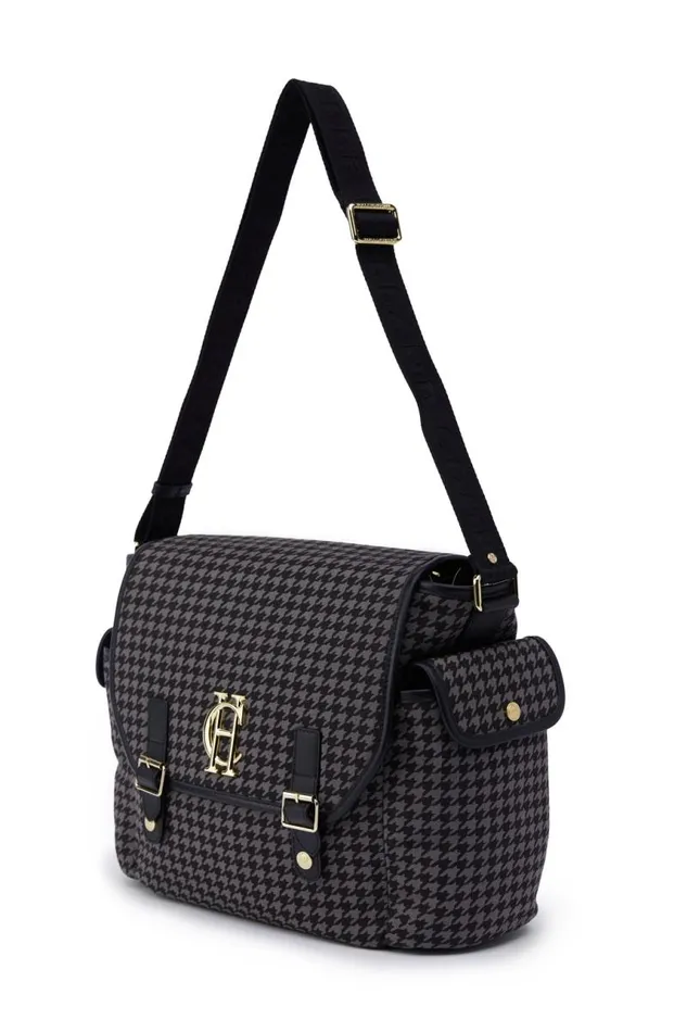 WomenLittle Bags Holland Cooper Hudson Changing Bag Grey Houndstooth