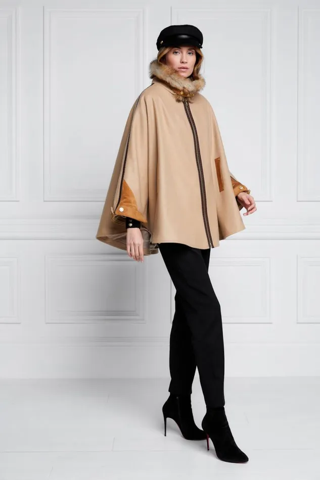 WomenLittle In Stock Tailoring Holland Cooper Chiltern Cape Camel