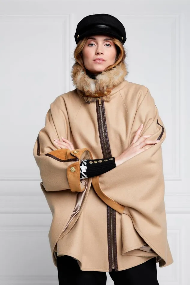 WomenLittle In Stock Tailoring Holland Cooper Chiltern Cape Camel