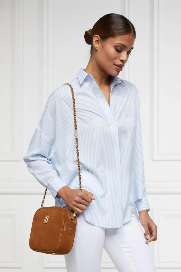 WomenLittle Shirts and Blouses Holland Cooper Cameron Shirt Sky Stripe WomenLittle Shirts and Blouses Holland Cooper Cameron Shirt Sky Stripe