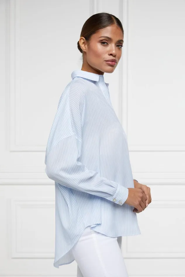 WomenLittle Shirts and Blouses Holland Cooper Cameron Shirt Sky Stripe WomenLittle Shirts and Blouses Holland Cooper Cameron Shirt Sky Stripe