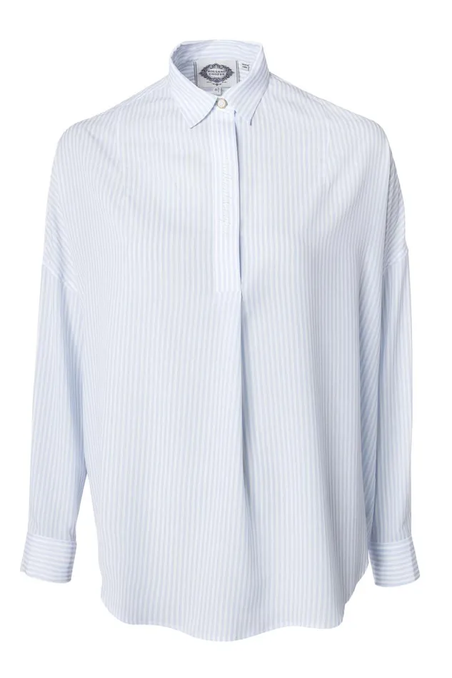 WomenLittle Shirts and Blouses Holland Cooper Cameron Shirt Sky Stripe WomenLittle Shirts and Blouses Holland Cooper Cameron Shirt Sky Stripe