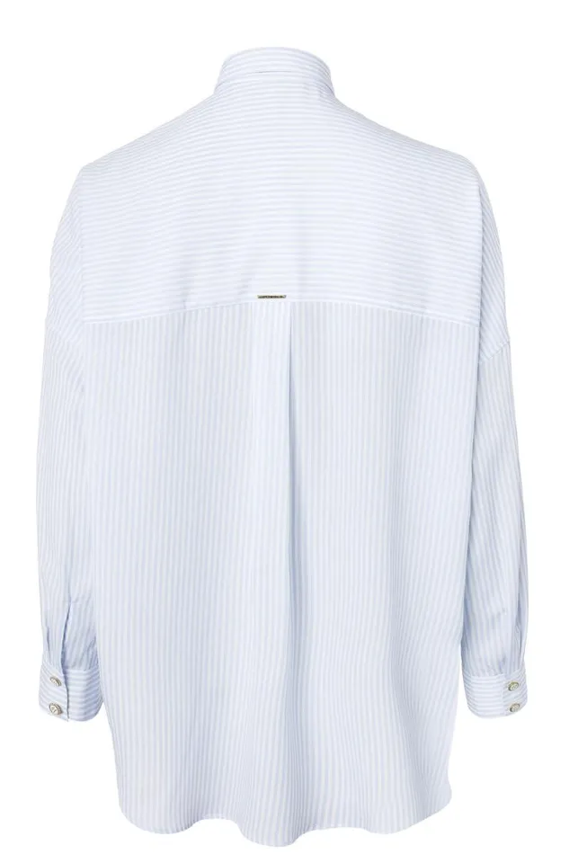 WomenLittle Shirts and Blouses Holland Cooper Cameron Shirt Sky Stripe WomenLittle Shirts and Blouses Holland Cooper Cameron Shirt Sky Stripe