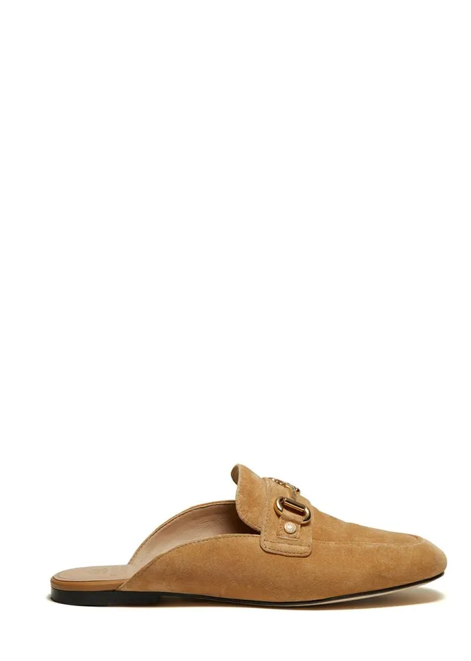 Women Loafers Holland Cooper Kingston Horse Bit Loafer Tan Suede