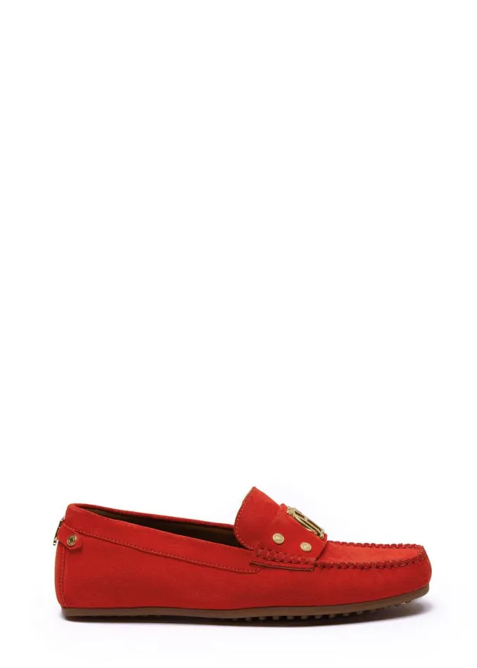 Women Loafers Holland Cooper The Driving Loafer Neroli