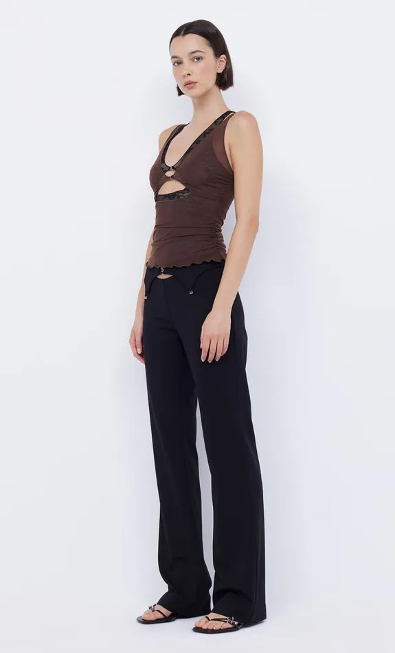 Women LOANI LAYERED CAMI 8211 CHOCBLACK Bec Bridge Sleeveless
