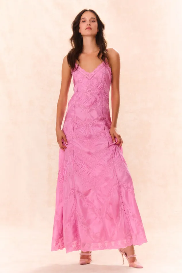 Women LoveShackFancy Dresses Josanne Lace Maxi Dress Tulip Pink