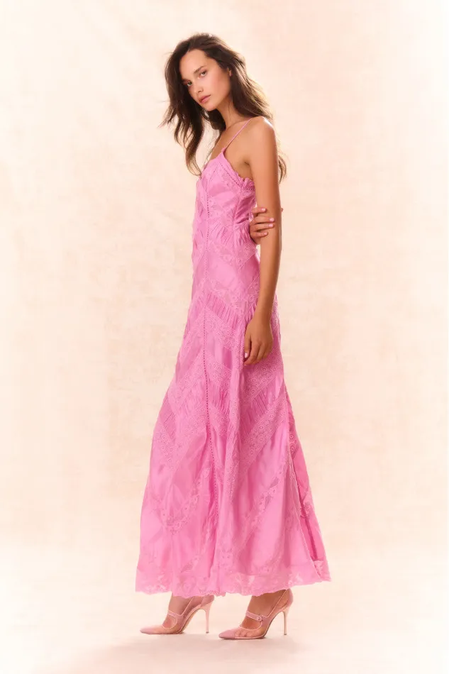 Women LoveShackFancy Dresses Josanne Lace Maxi Dress Tulip Pink
