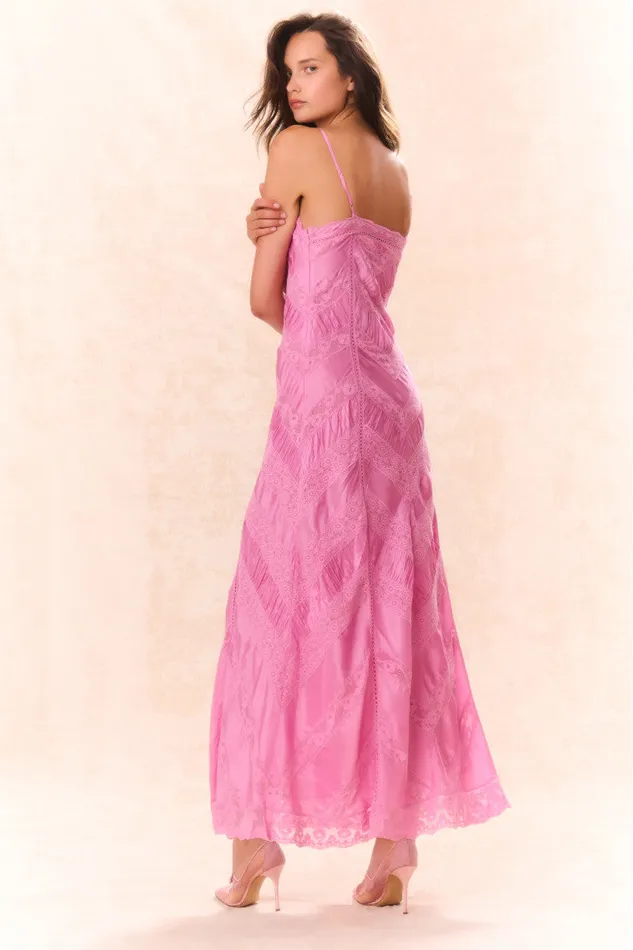 Women LoveShackFancy Dresses Josanne Lace Maxi Dress Tulip Pink