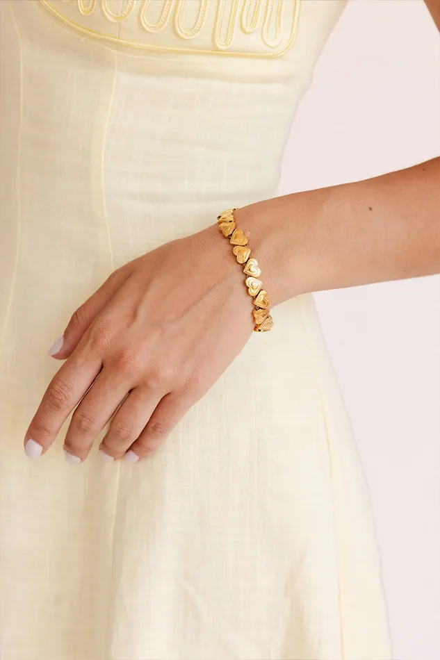 Women LoveShackFancy Jewelry Evie Jewelry Heartbeat Bracelet Gold