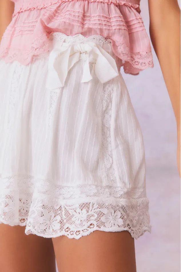 Women LoveShackFancy Skirts Matera Skirt True White