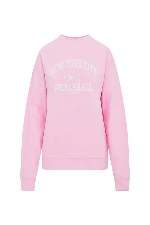 Women LoveShackFancy Tees and Fleece First Port New York City Pickleball League Crew Neck Pale Pink Women LoveShackFancy Tees and Fleece First Port New York City Pickleball League Crew Neck Pale Pink