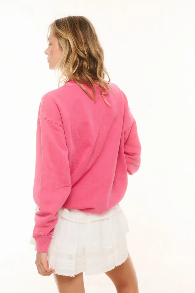 Women LoveShackFancy Tees and Fleece Palo Pullover Cherry Kiss