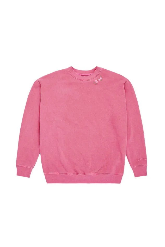 Women LoveShackFancy Tees and Fleece Palo Pullover Cherry Kiss