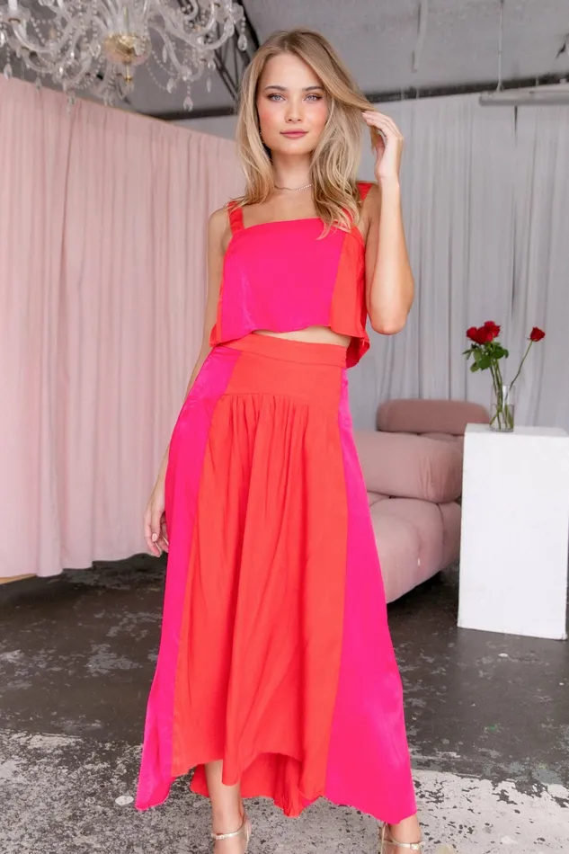 Women Lula Set RedPink Matching Sets Petal and Pup